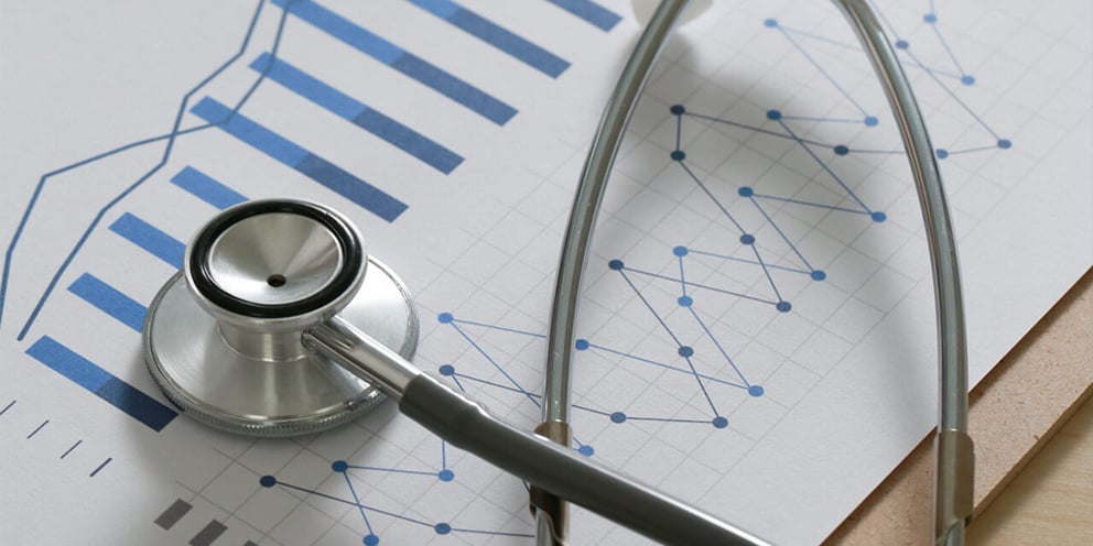 Medical Report and Stethoscope