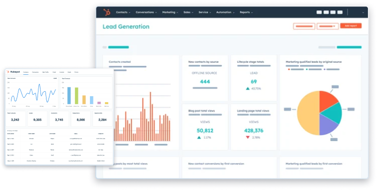 hubspot dashboard