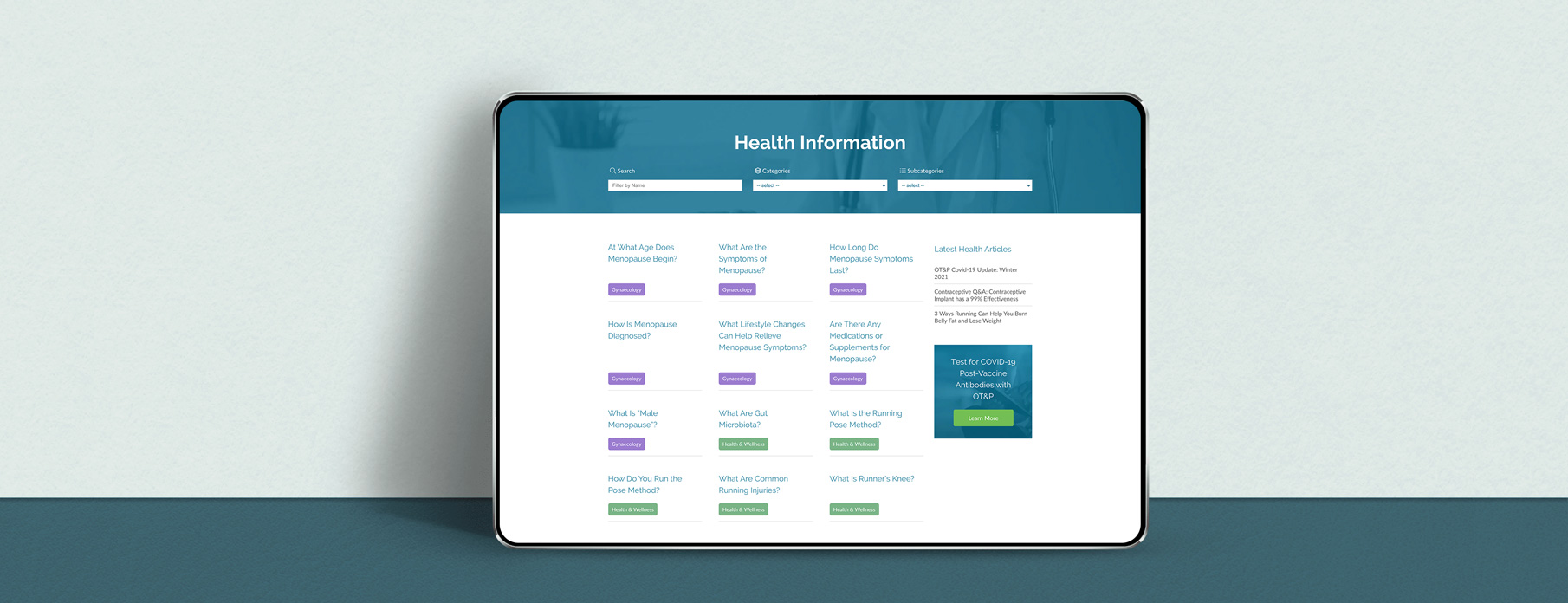 OT&P Knowledge base OT&P Knowledge base