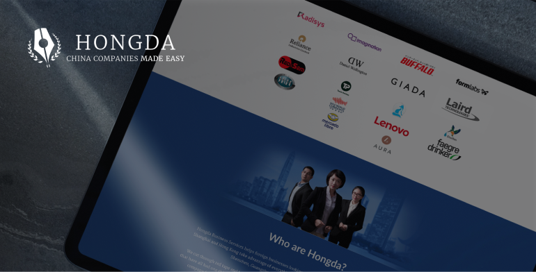 Hongda website case study image